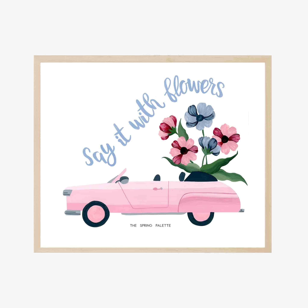 Say it with flowers Art Print | Wall Art - The Spring Palette