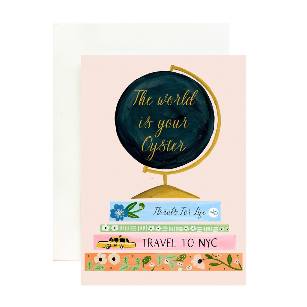 World is your Oyster Greeting Card - The Spring Palette