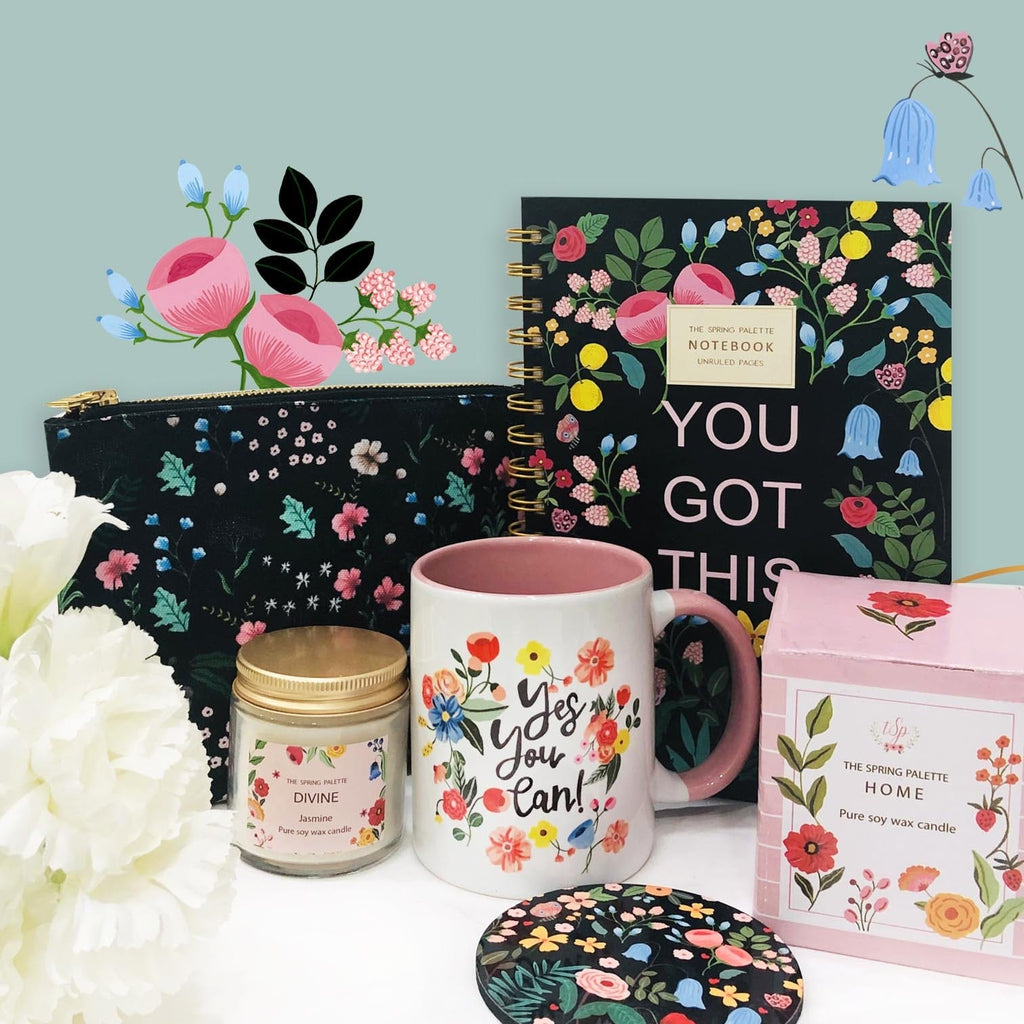 THE SPRING PALETTE Gift You Got This Gift Set | Personalized gift hamper for Occasion (Birthday, Anniversary, Farewell)
