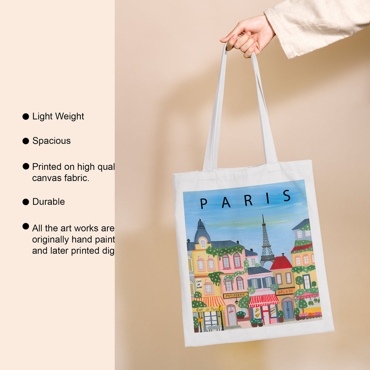 24SSver ÉPINE PARIS book tote bag medium Paris Tote Bag