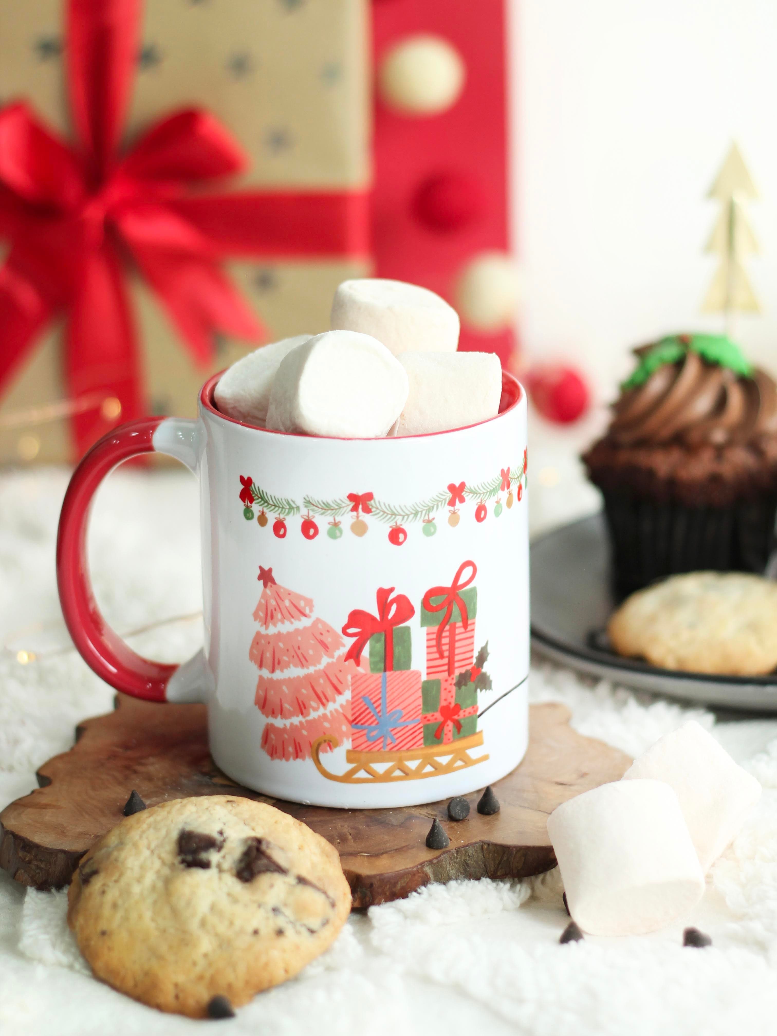 The Spring Palette MUGS Red Ceramic Adorable Pingus Coffee Mug