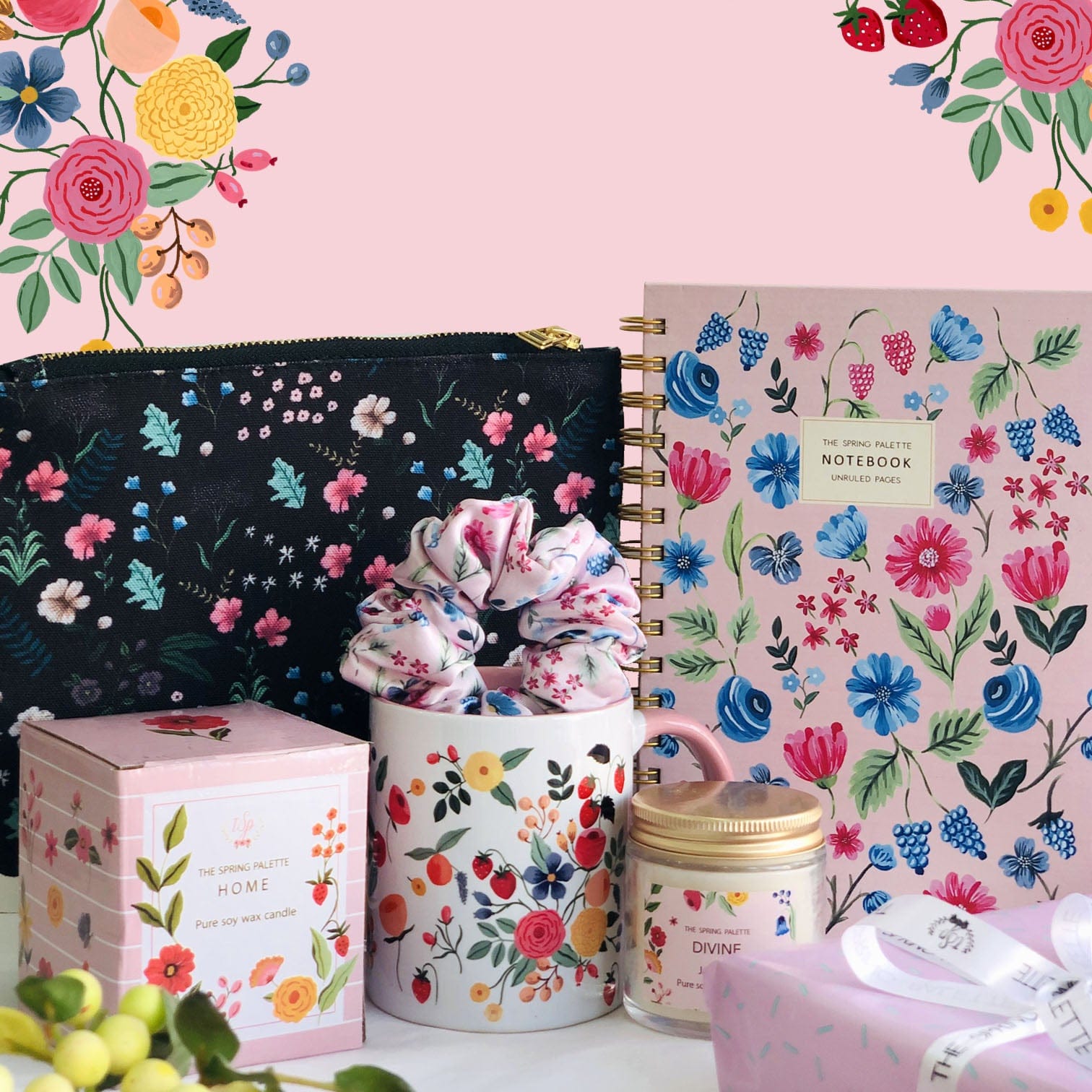 THE SPRING PALETTE Gift Amore Gift Set | Personalized gift hamper for Occasion (Birthday, Anniversary, Farewell)