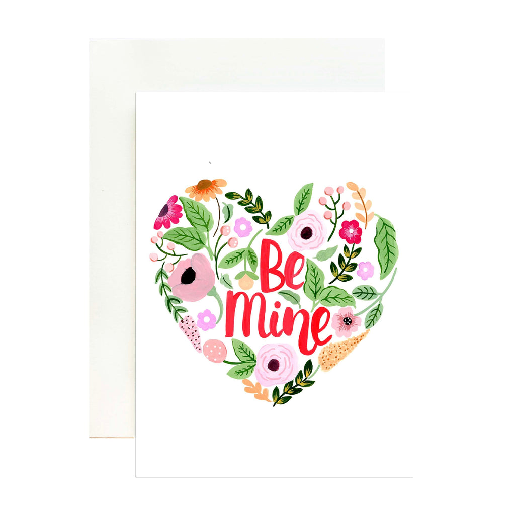 Be Mine Greeting Card - The Spring Palette