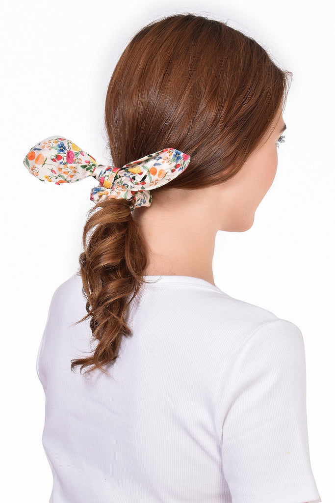 THE SPRING PALETTE Hair Accessory Belle Fleur Bow Scrunchie