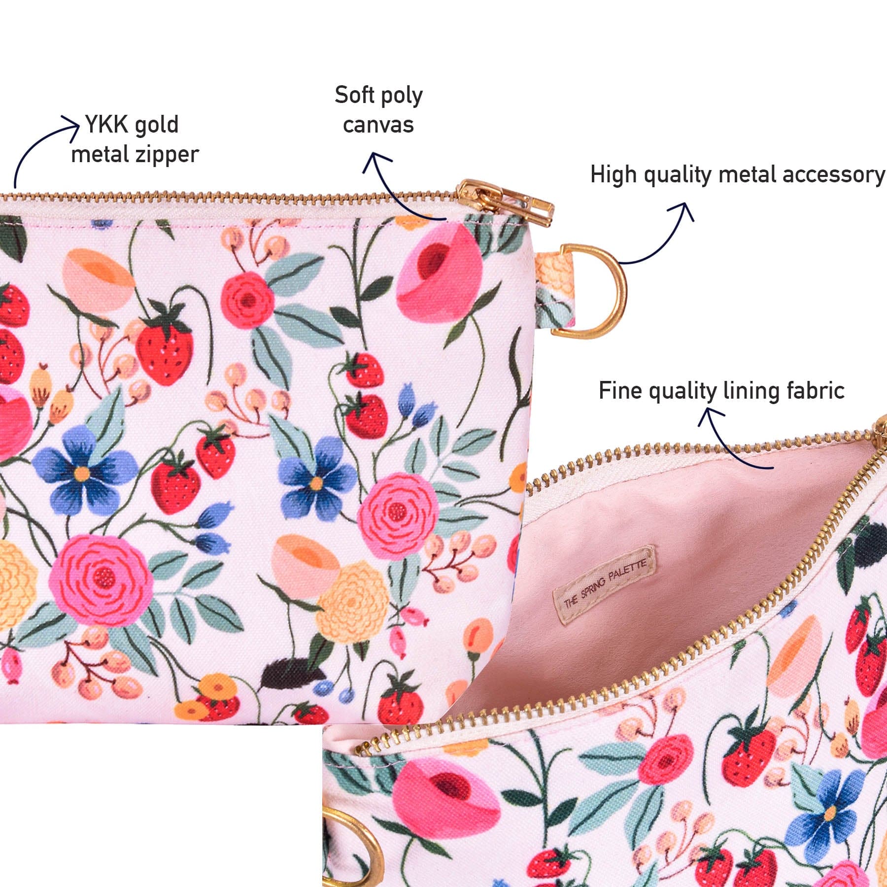 The Spring Palette Pouch Belle Fleur Clutch Pouch