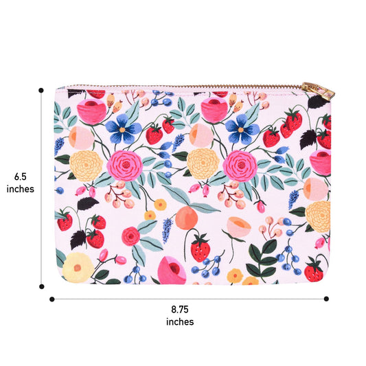 The Spring Palette Pouch Belle Fleur Flat Pouch