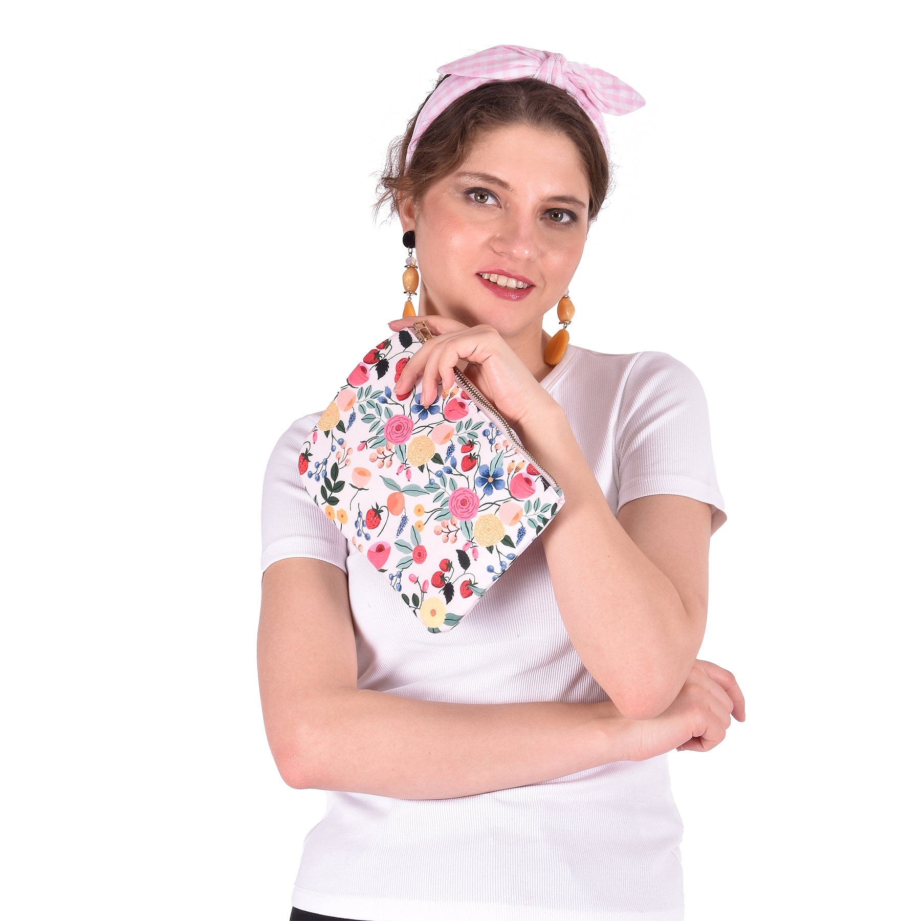 The Spring Palette Pouch Belle Fleur Flat Pouch