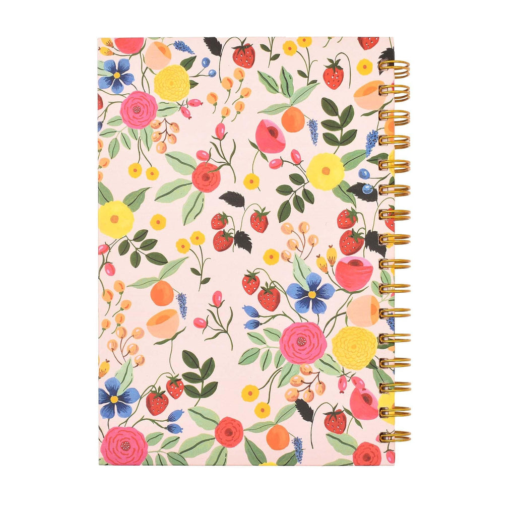 THE SPRING PALETTE Stationery Belle Fleur Hard-Bound Spiral Notebook