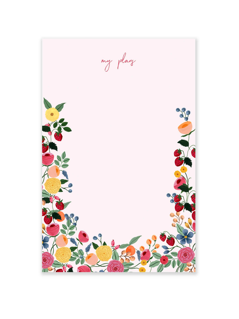 THE SPRING PALETTE Belle Fleur Notepad