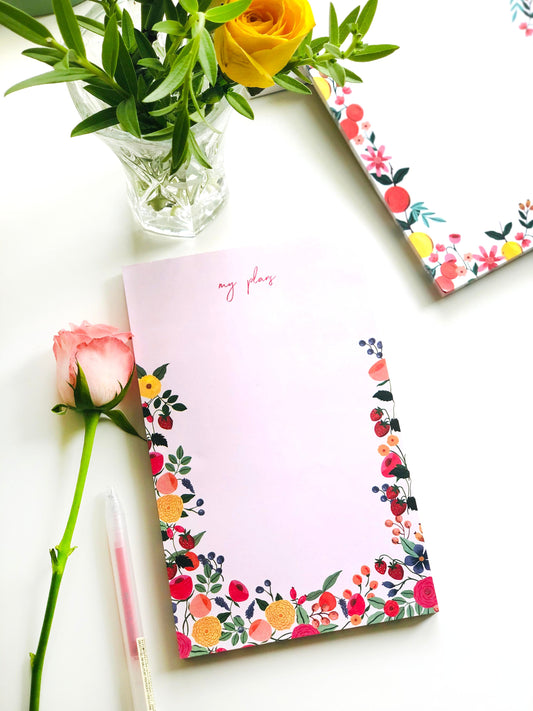 THE SPRING PALETTE Belle Fleur Notepad