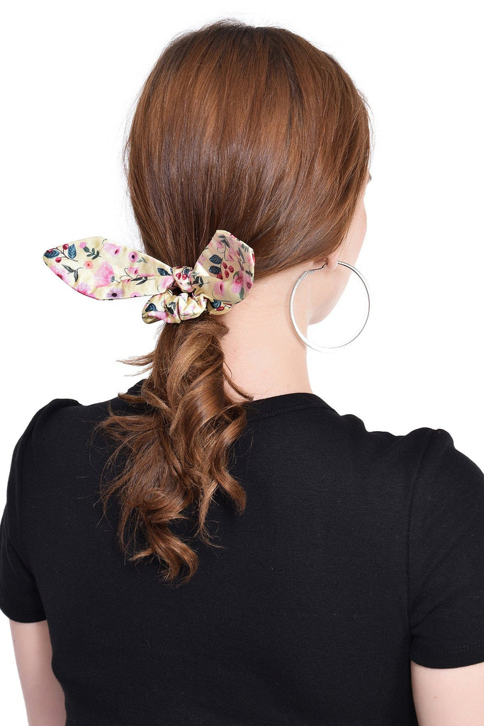 THE SPRING PALETTE Hair Accessory Berry Punch Bow Scrunchie