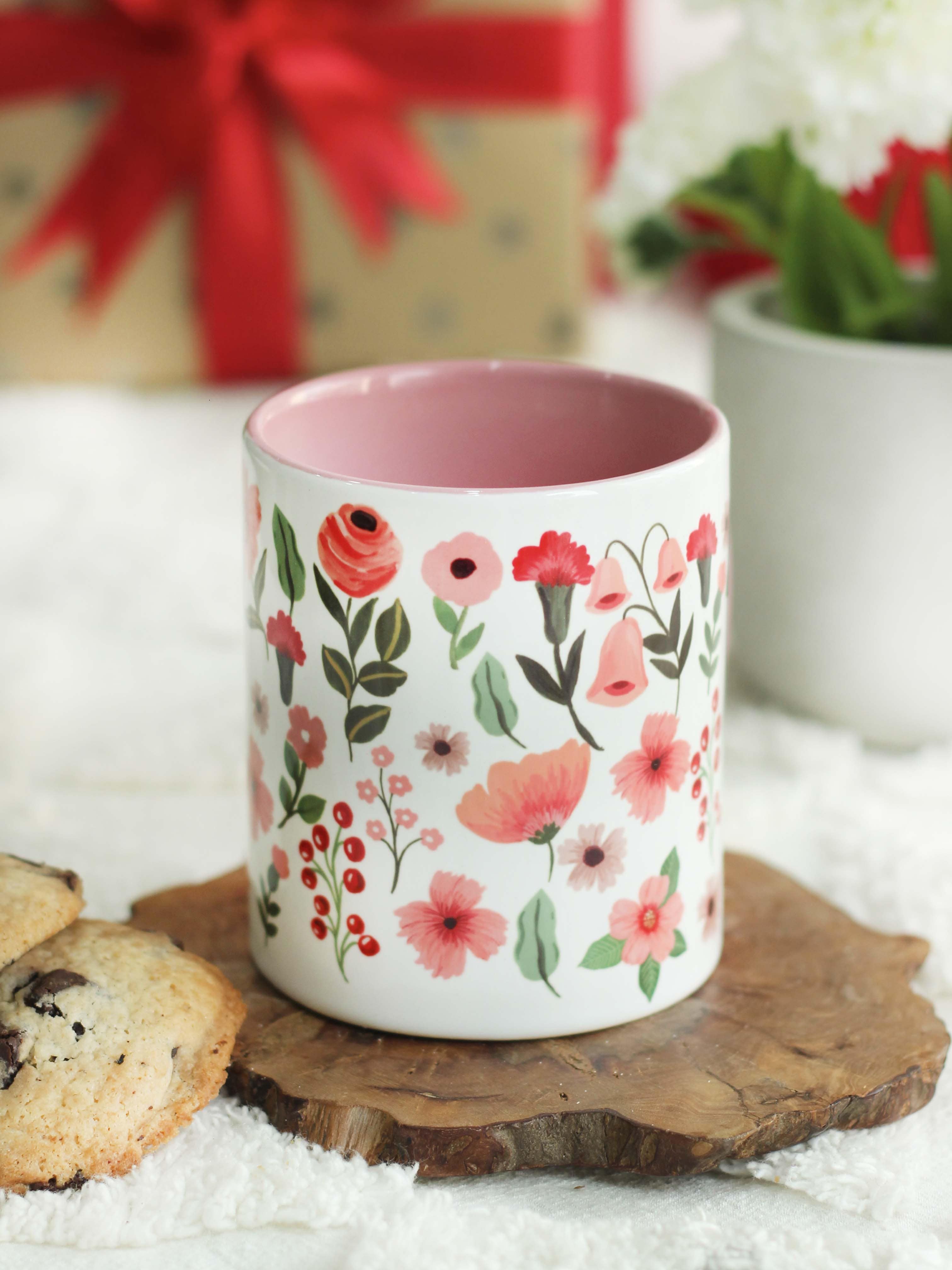 The Spring Palette MUGS Pink Ceramic Berry Punch Coffee Mug