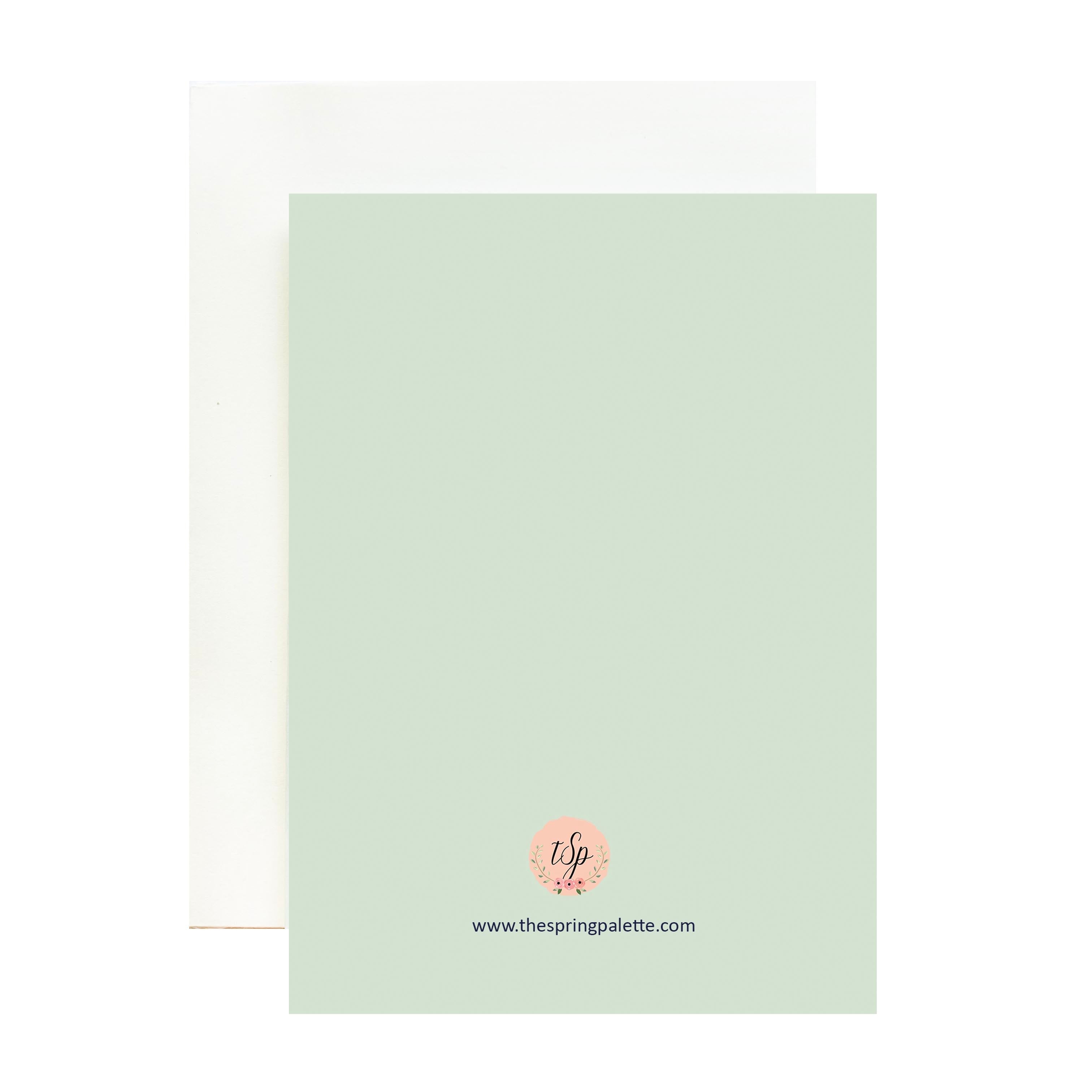 Birthday Typewriter Greeting Card - The Spring Palette