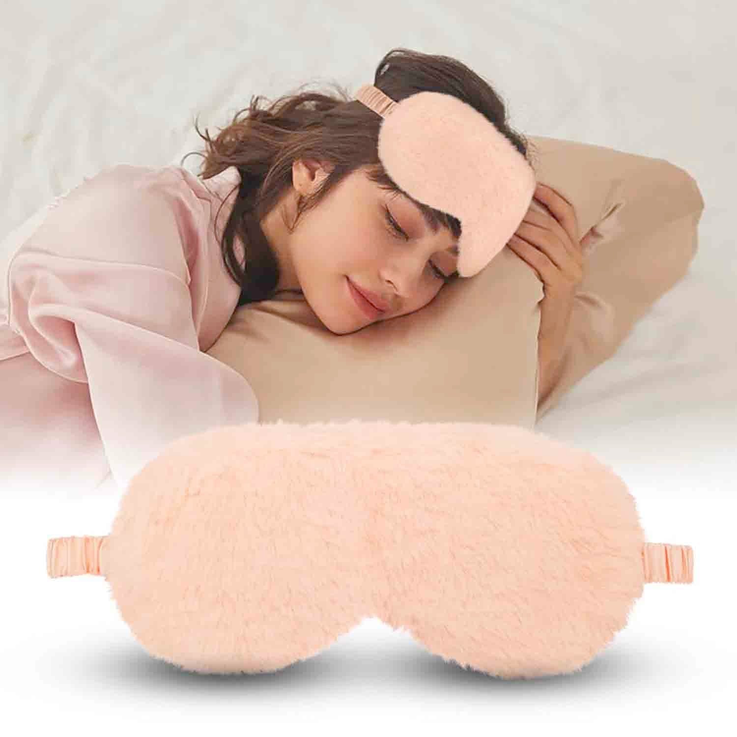 The Spring Palette Gift Blush Fur Satin Sleeping Mask