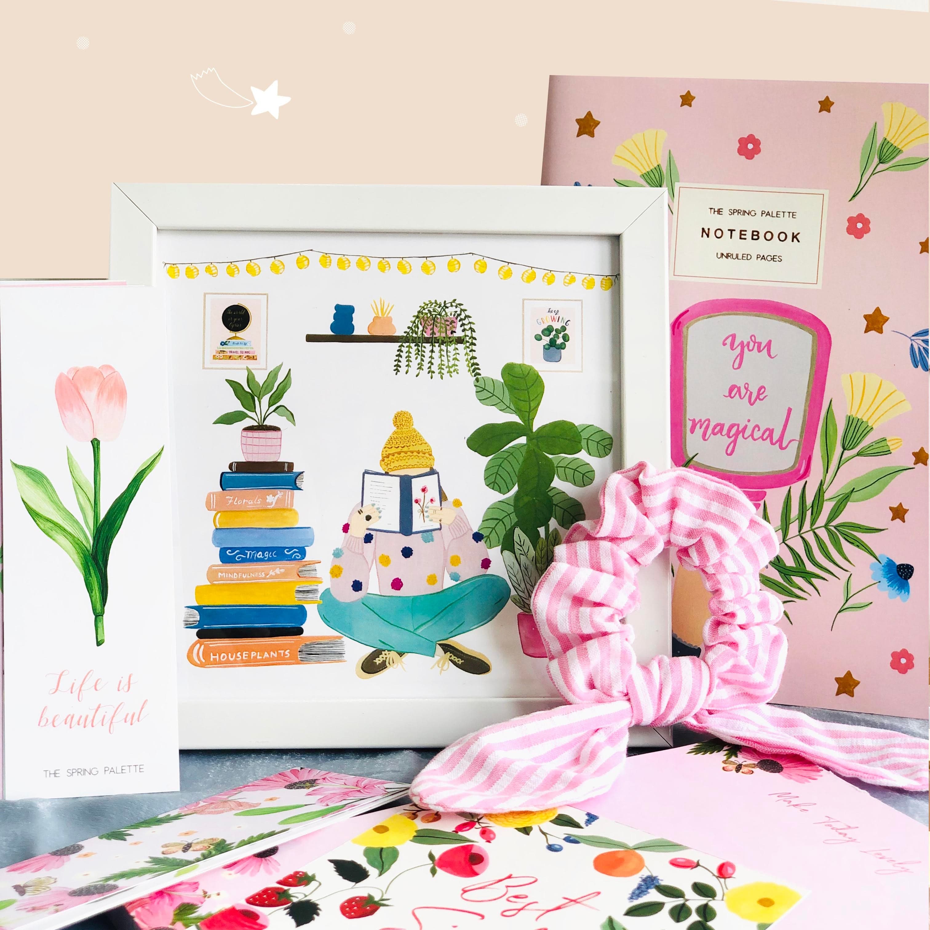 The Spring Palette Gift Book Lover Gift Set
