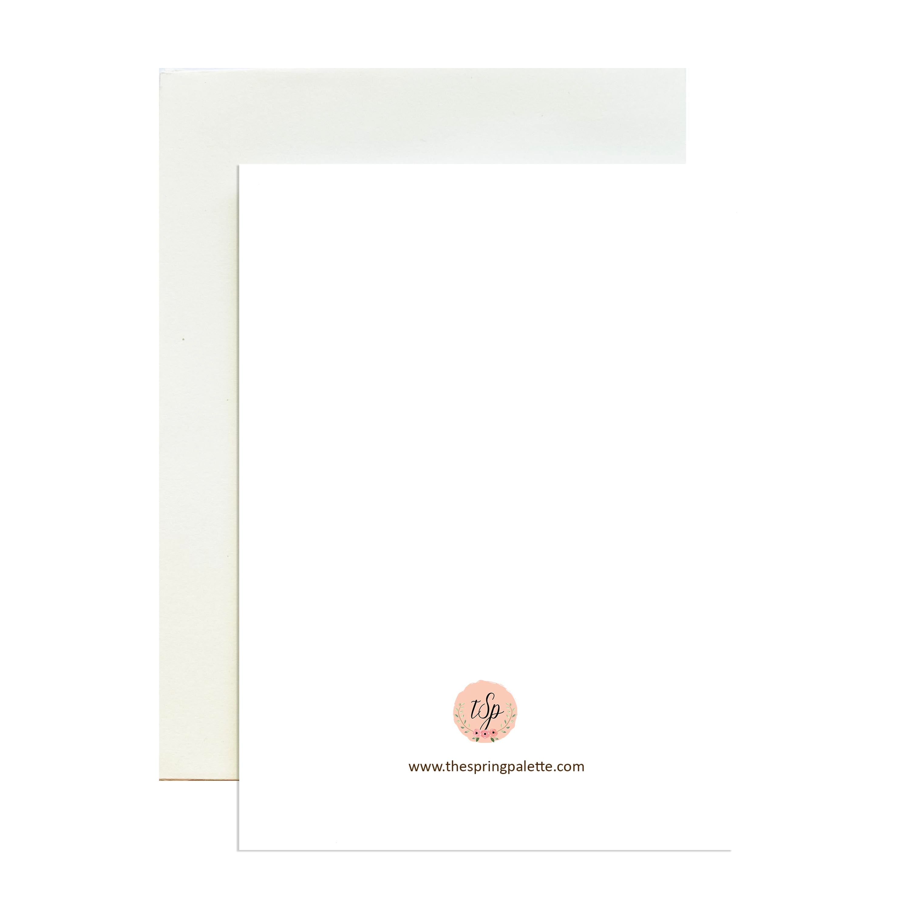 Creamy Latte Greeting Card - The Spring Palette