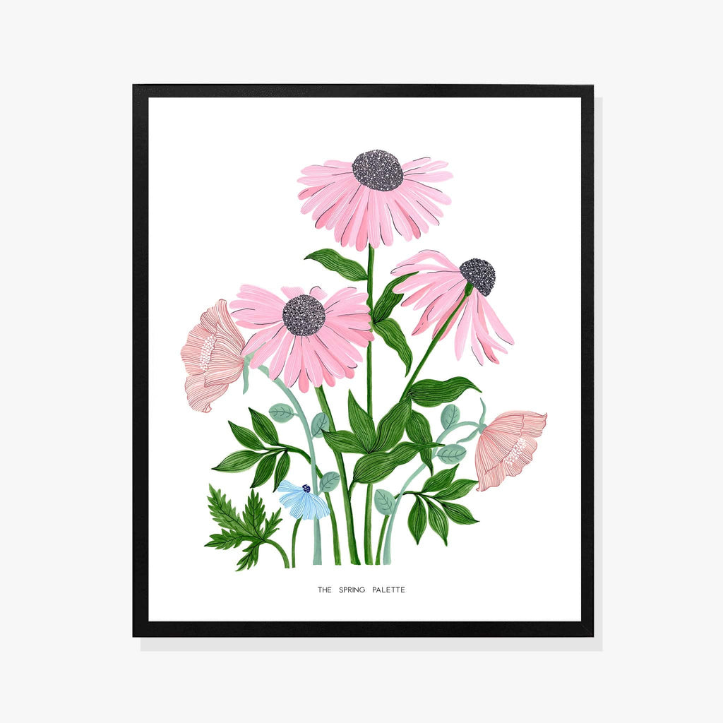 Daisy Bouquet Botanical Art Print | Wall Art - The Spring Palette