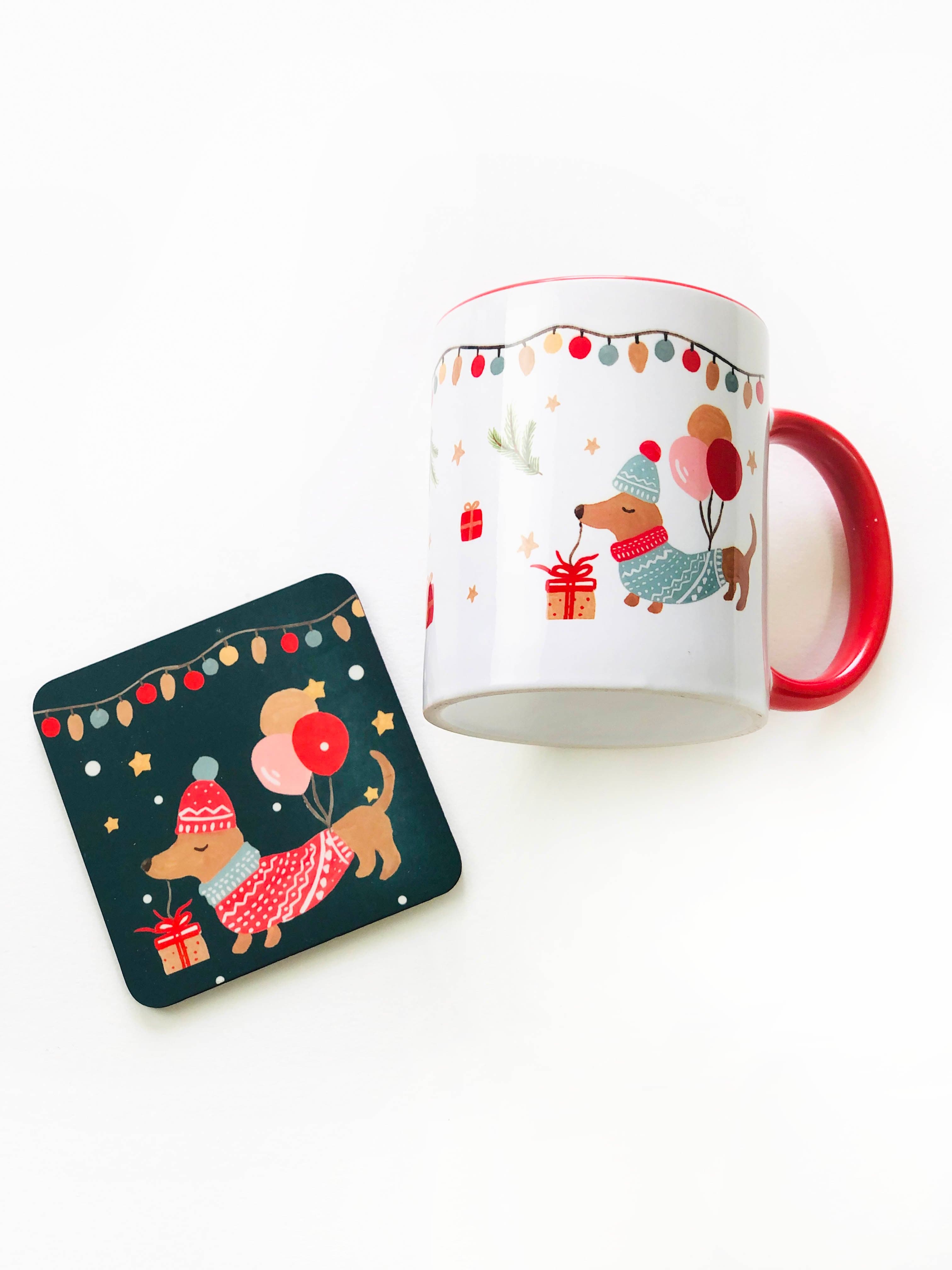 Doggo Mug And Coaster Set - The Spring Palette