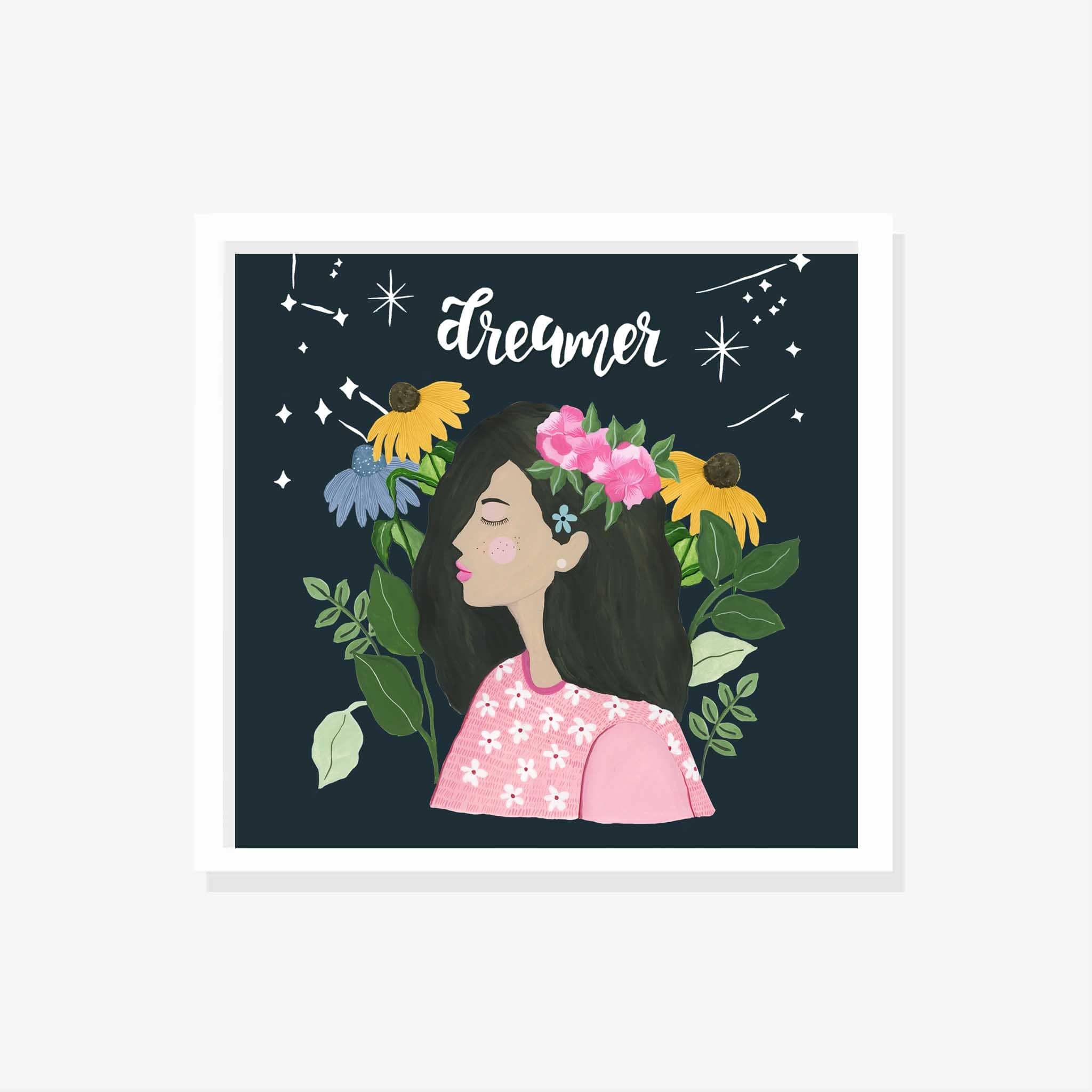 THE SPRING PALETTE Art Print (Framed option) 10x10 inches / White Frame Dreamer Art Print | Wall Art