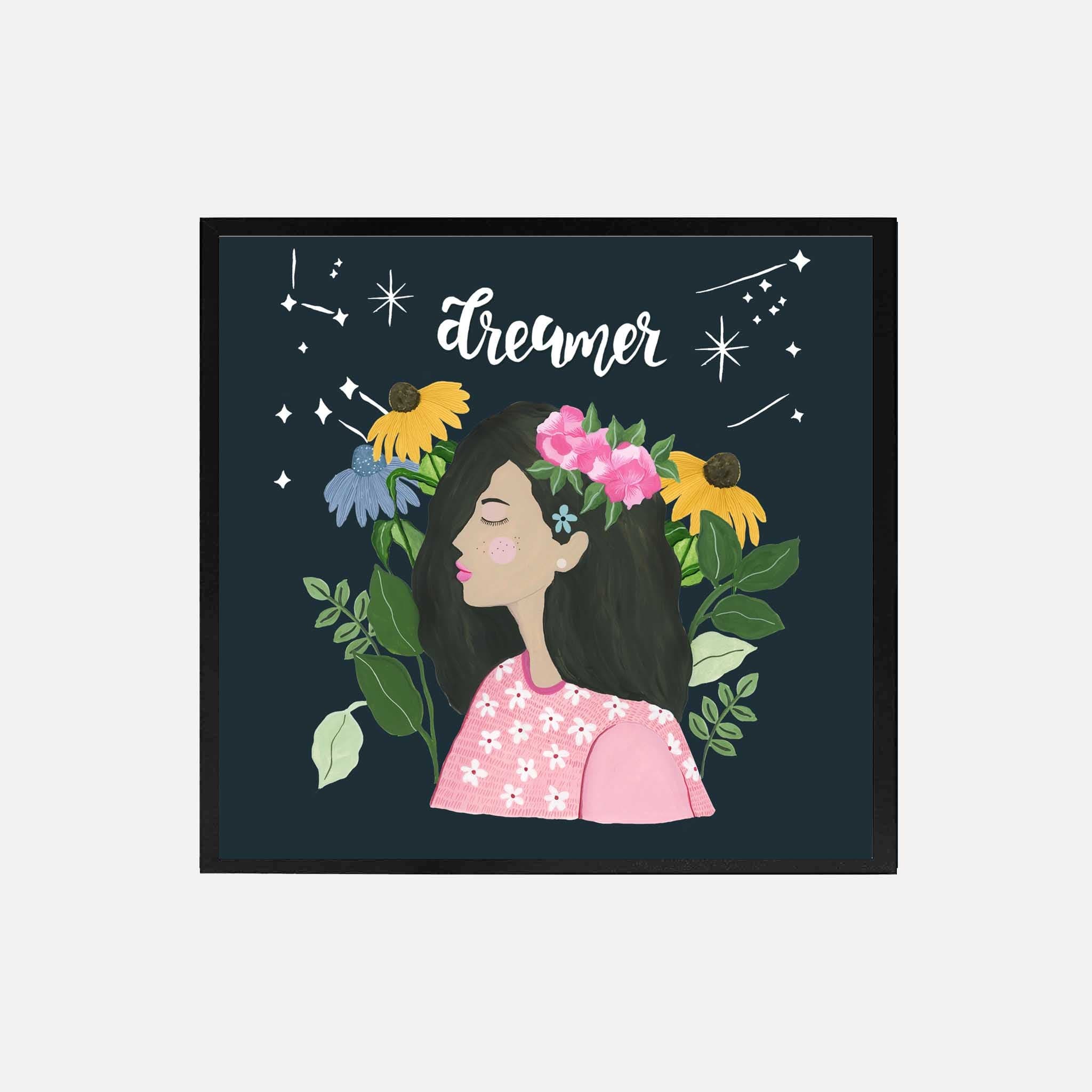 THE SPRING PALETTE Art Print (Framed option) 10x10 inches / Black Frame Dreamer Art Print | Wall Art