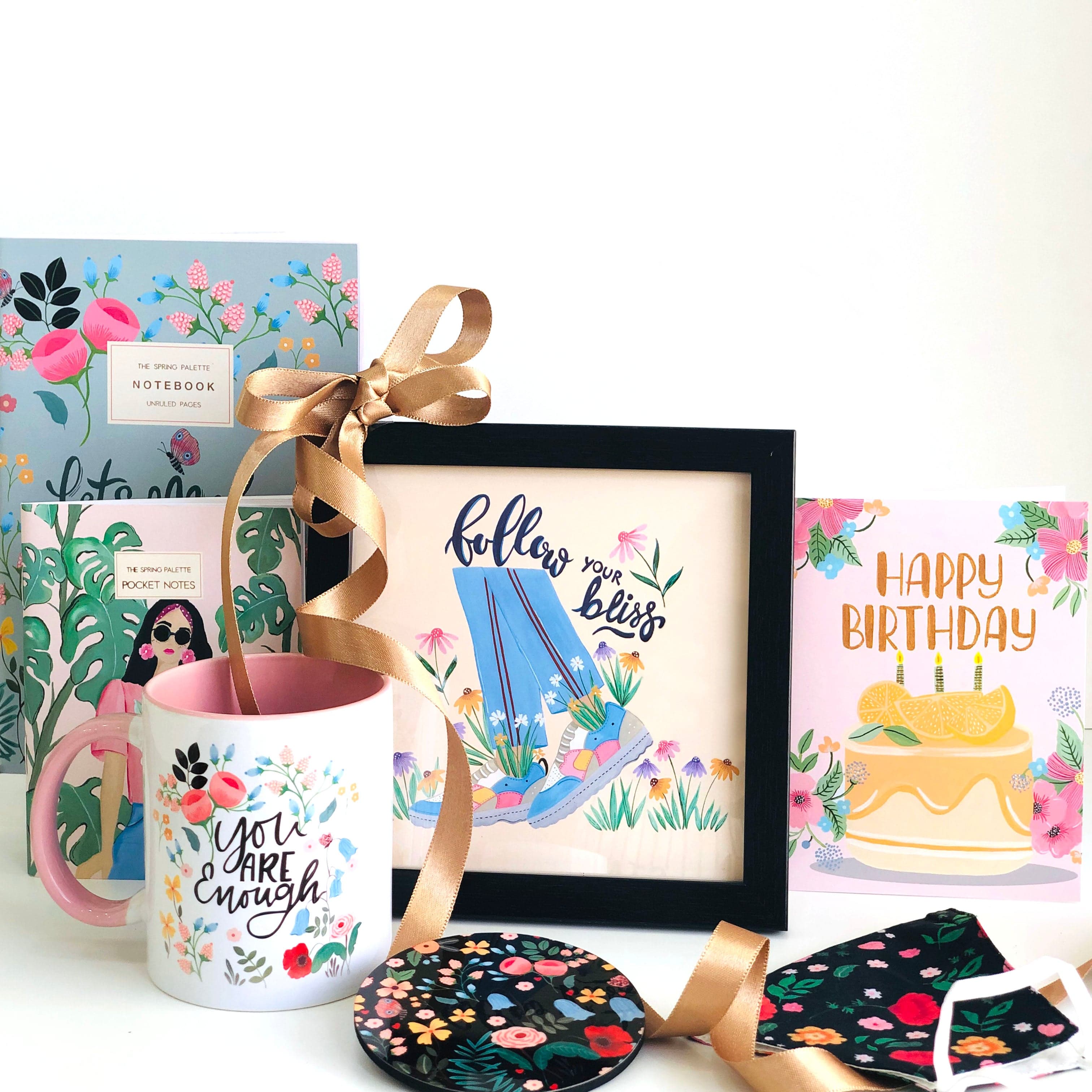 The Spring Palette Gift Without Gift Box / Without Strawberry Preserve Follow Your Bliss Gift Set