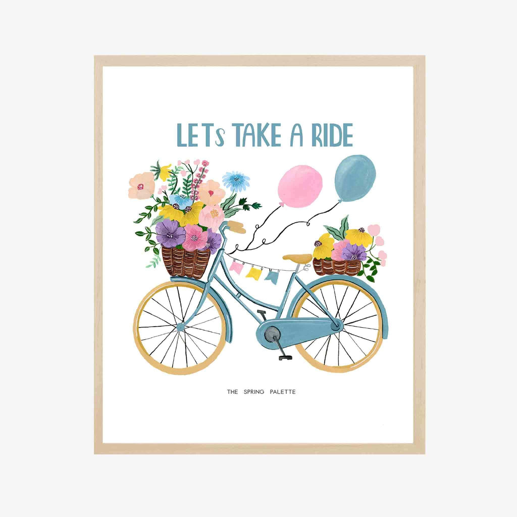 Fun Bike Art Print | Wall Art - The Spring Palette