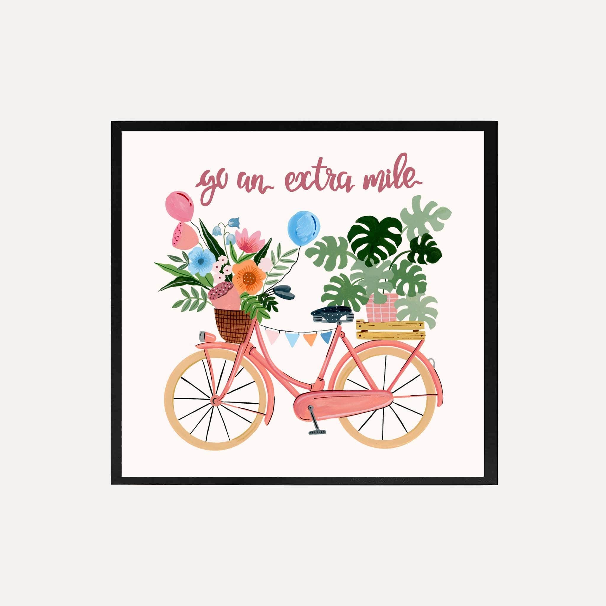 THE SPRING PALETTE Art Print (Framed option) 10x10 inches / Black Frame Go extra mile Art Print | Wall Art