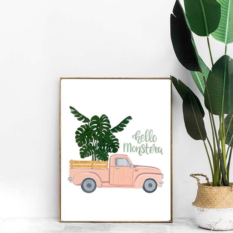THE SPRING PALETTE Art Print (Framed option) Hello Monstera Art Print | Wall Art