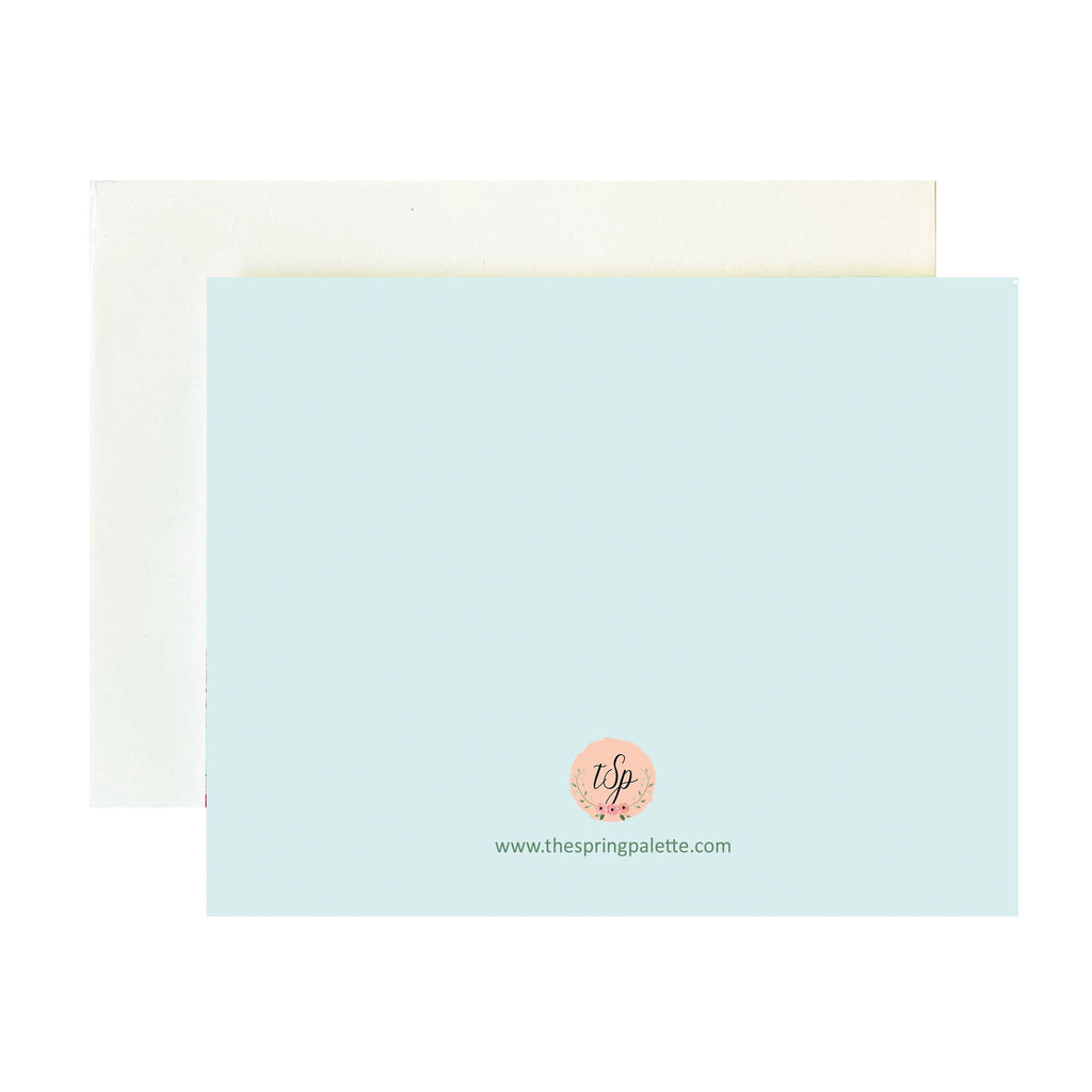 Holiday Car Greeting Card - The Spring Palette