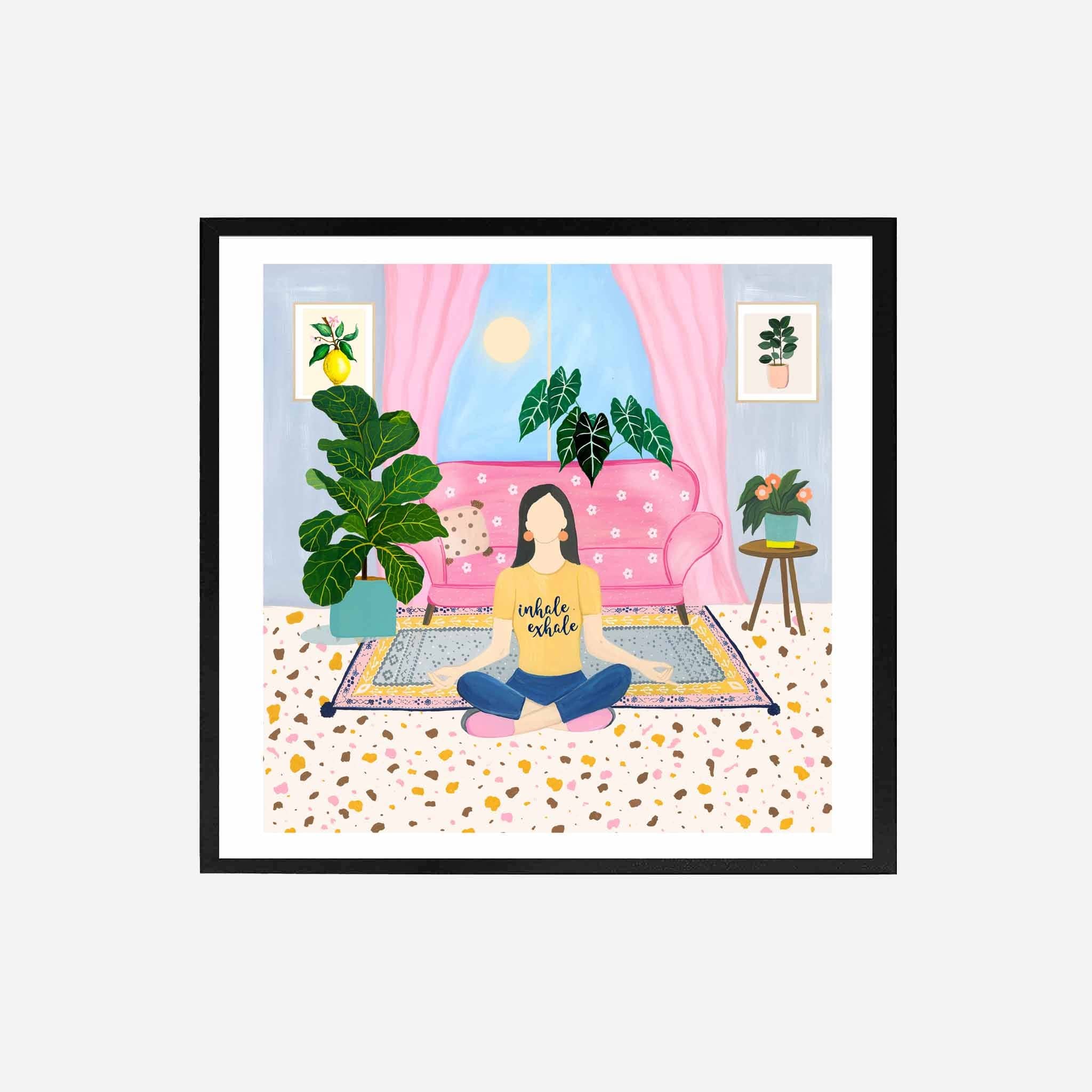 Inhale exhale Art Print | Wall Art - The Spring Palette