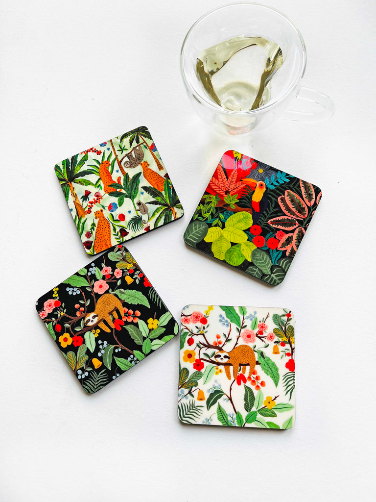 The Spring Palette Coasters Into the wild Coasters (Set of 4)