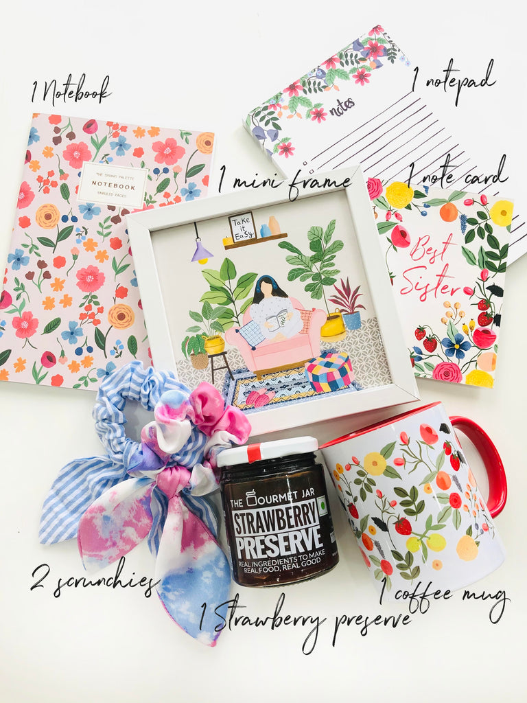 The Spring Palette Gift Leisure Hours Gift Set | Personalized gift hamper for Occasion (Birthday, Anniversary, Farewell)