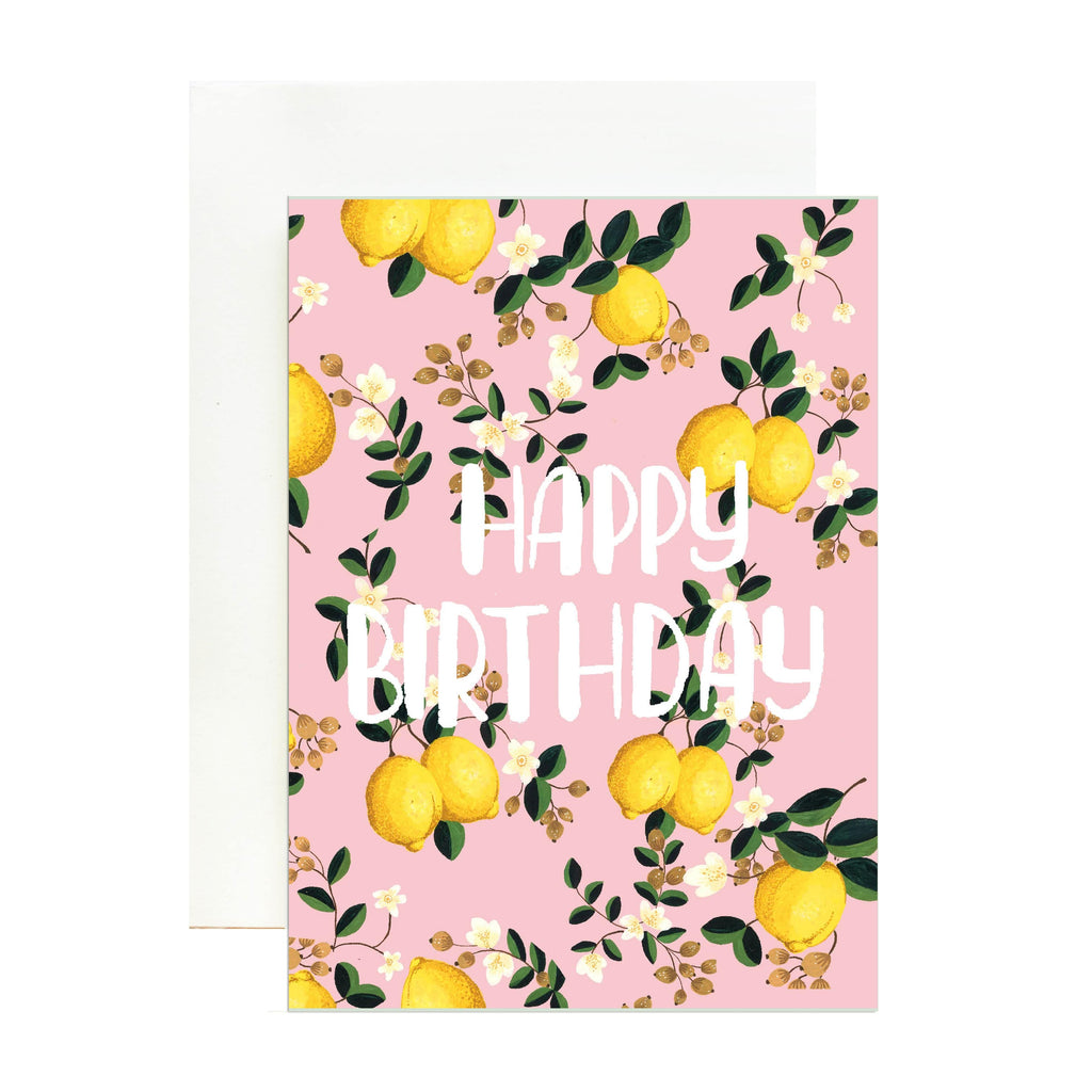 THE SPRING PALETTE Greeting Card Lemony Birthday Greeting Card