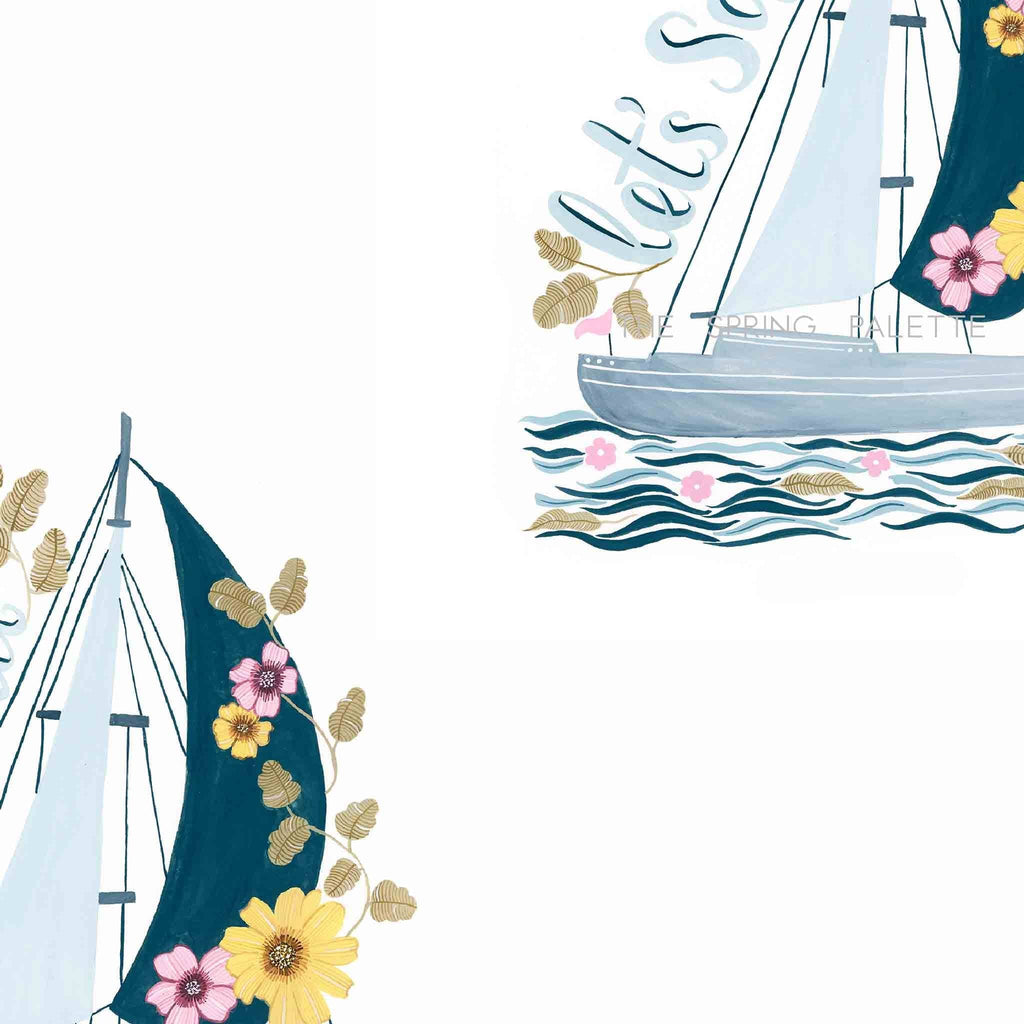 Let's Sail Art Print | Wall Art - The Spring Palette