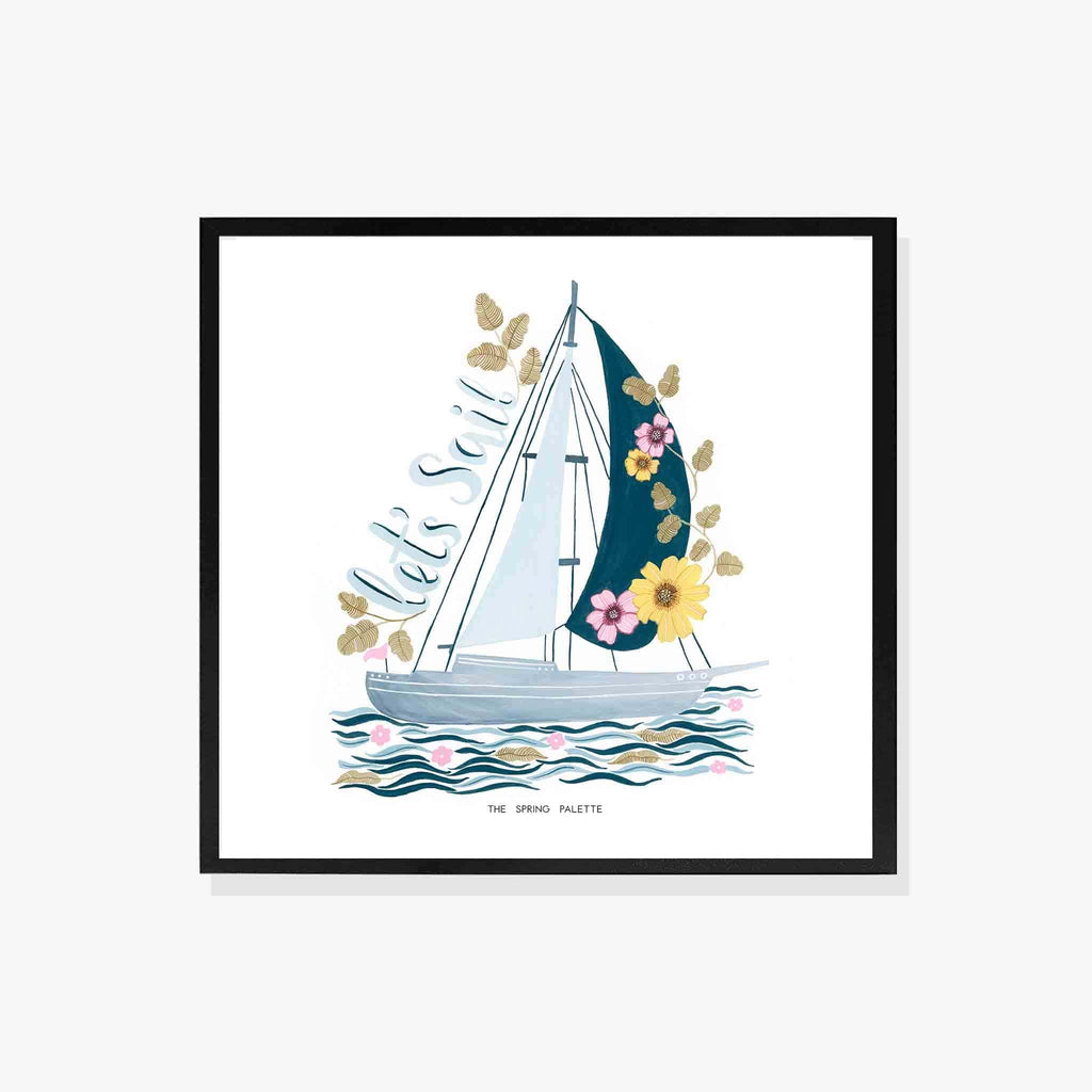 Let's Sail Art Print | Wall Art - The Spring Palette