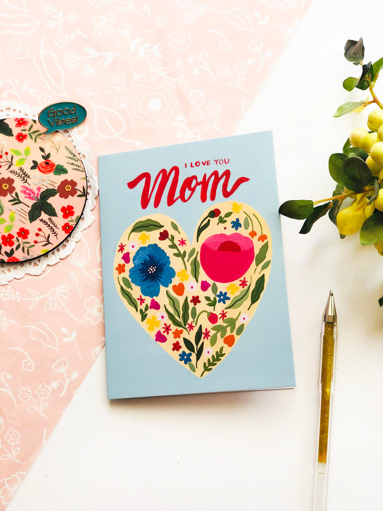 THE SPRING PALETTE Greeting Card Love you Mom Greeting Card