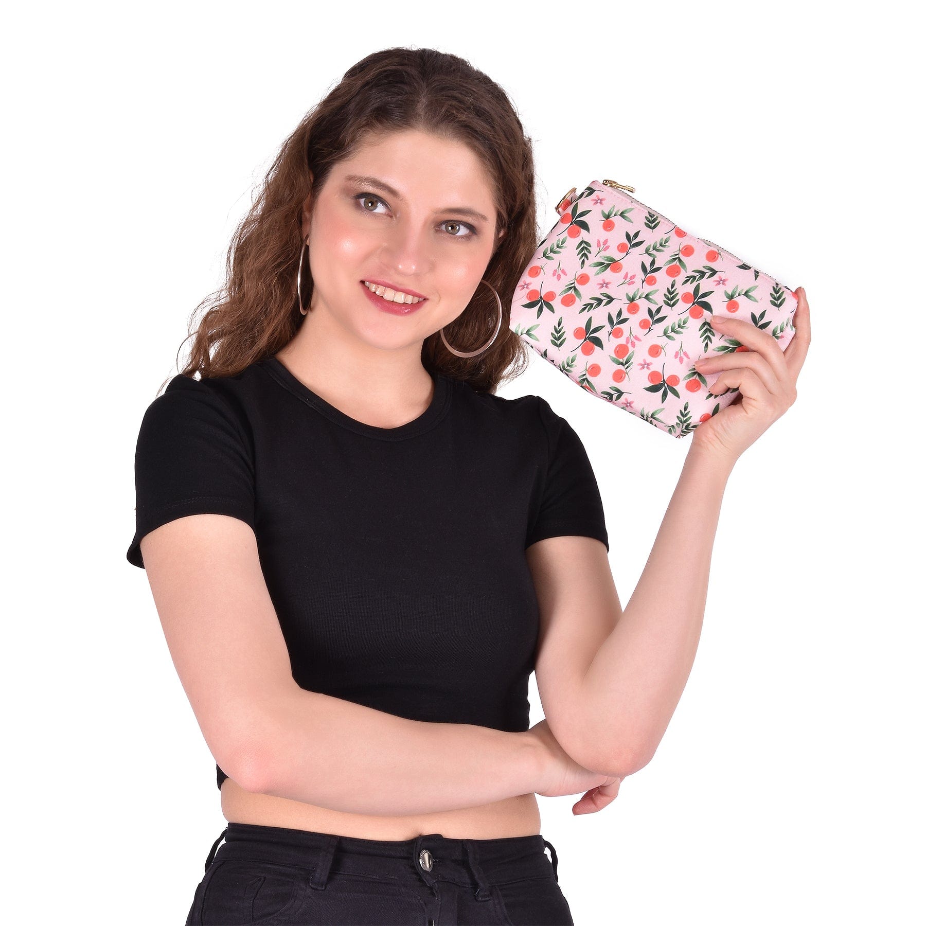 The Spring Palette Pouch Mandarin Garden Clutch Pouch