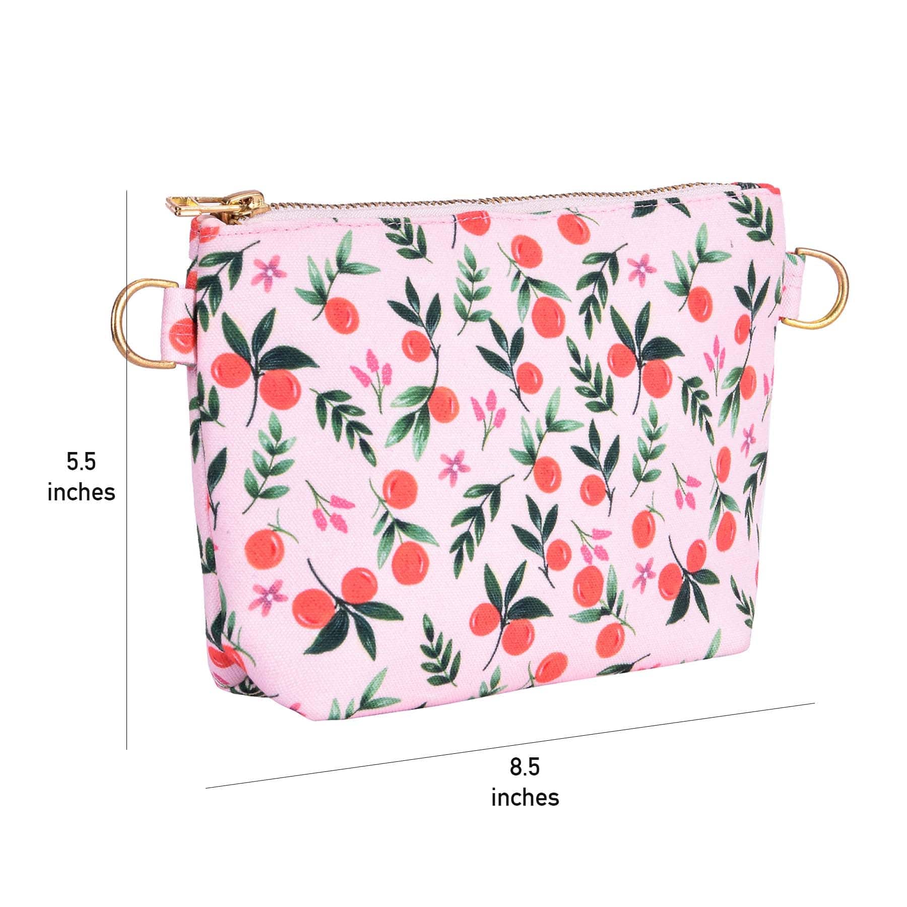 The Spring Palette Pouch Mandarin Garden Clutch Pouch