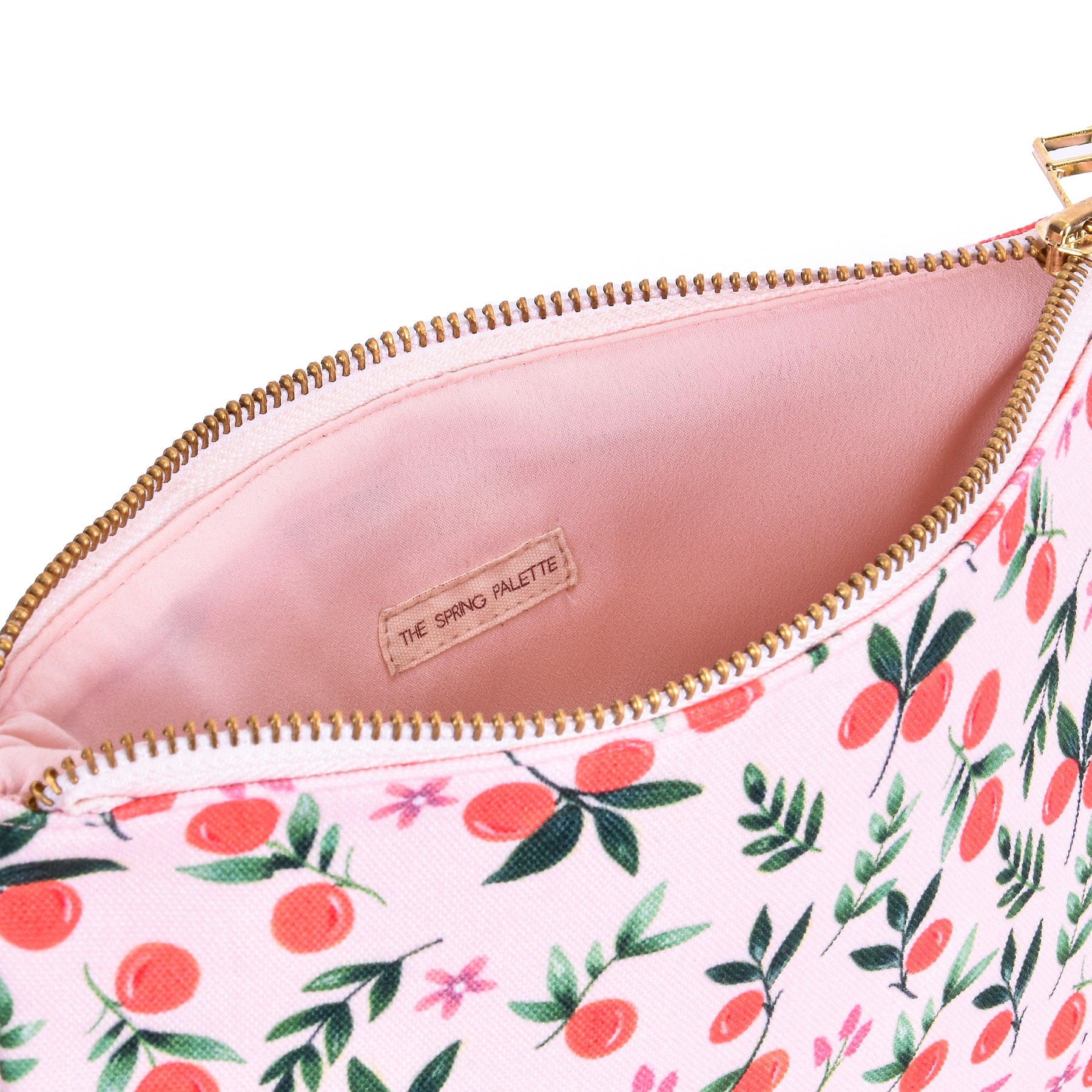 The Spring Palette Pouch Mandarin Garden Flat Pouch