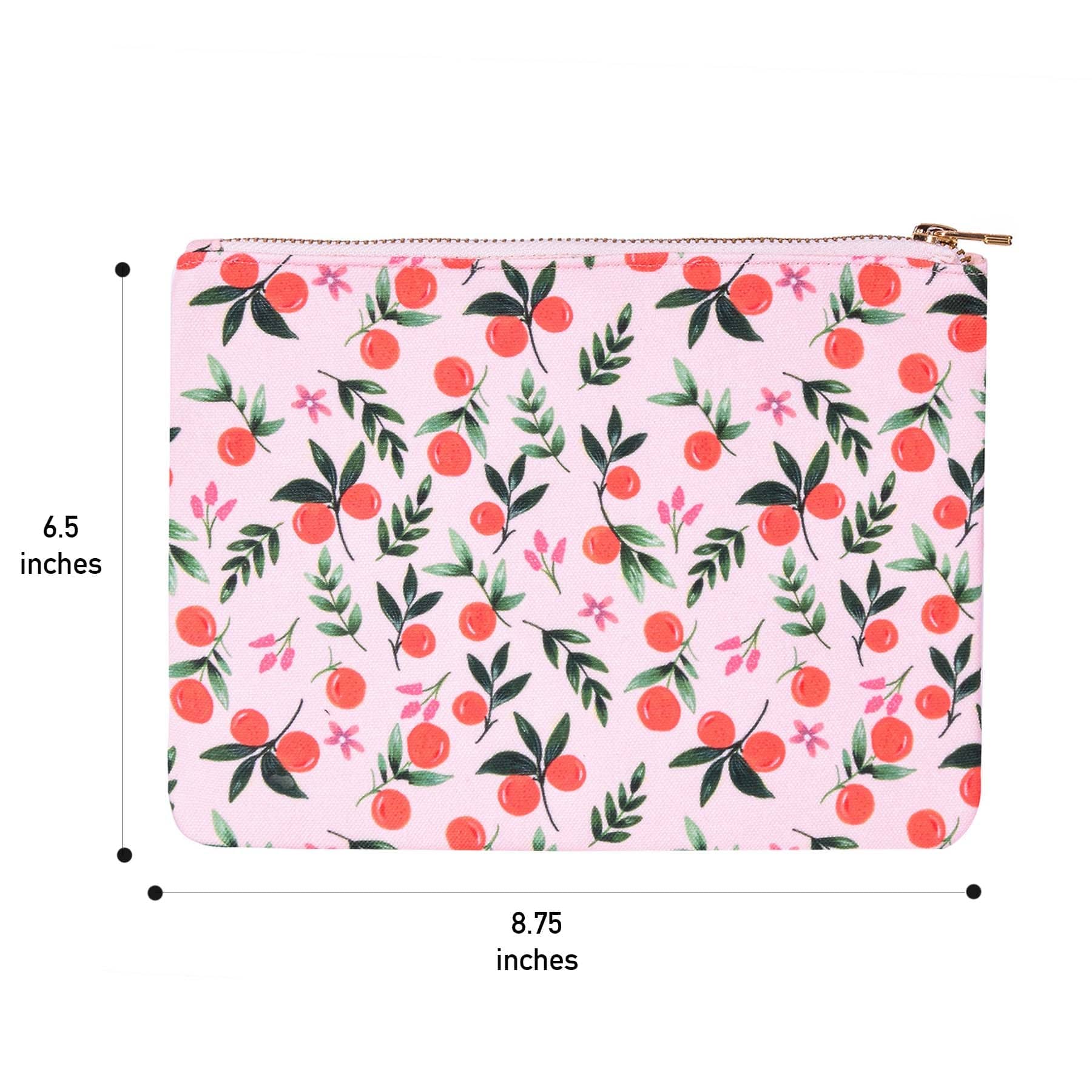 The Spring Palette Pouch Mandarin Garden Flat Pouch