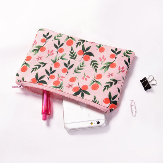 The Spring Palette Pouch Mandarin Garden Pen Pouch