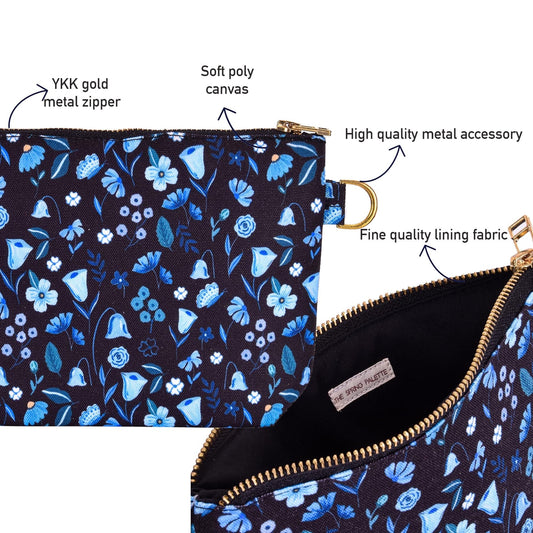 The Spring Palette Midnight Garden Clutch Pouch