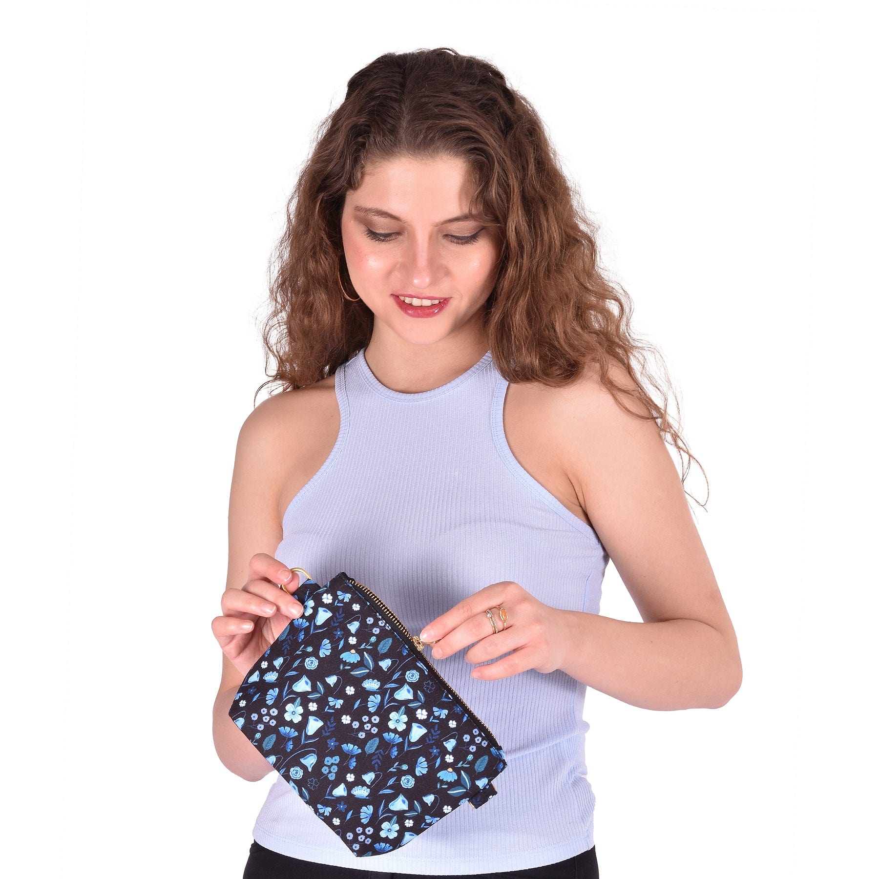 The Spring Palette Midnight Garden Clutch Pouch