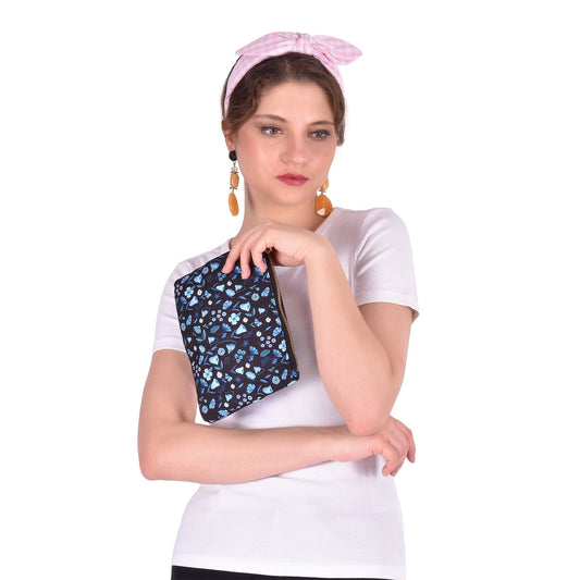 The Spring Palette Midnight Garden Flat Pouch