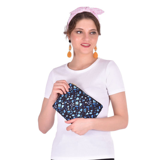 The Spring Palette Midnight Garden Flat Pouch