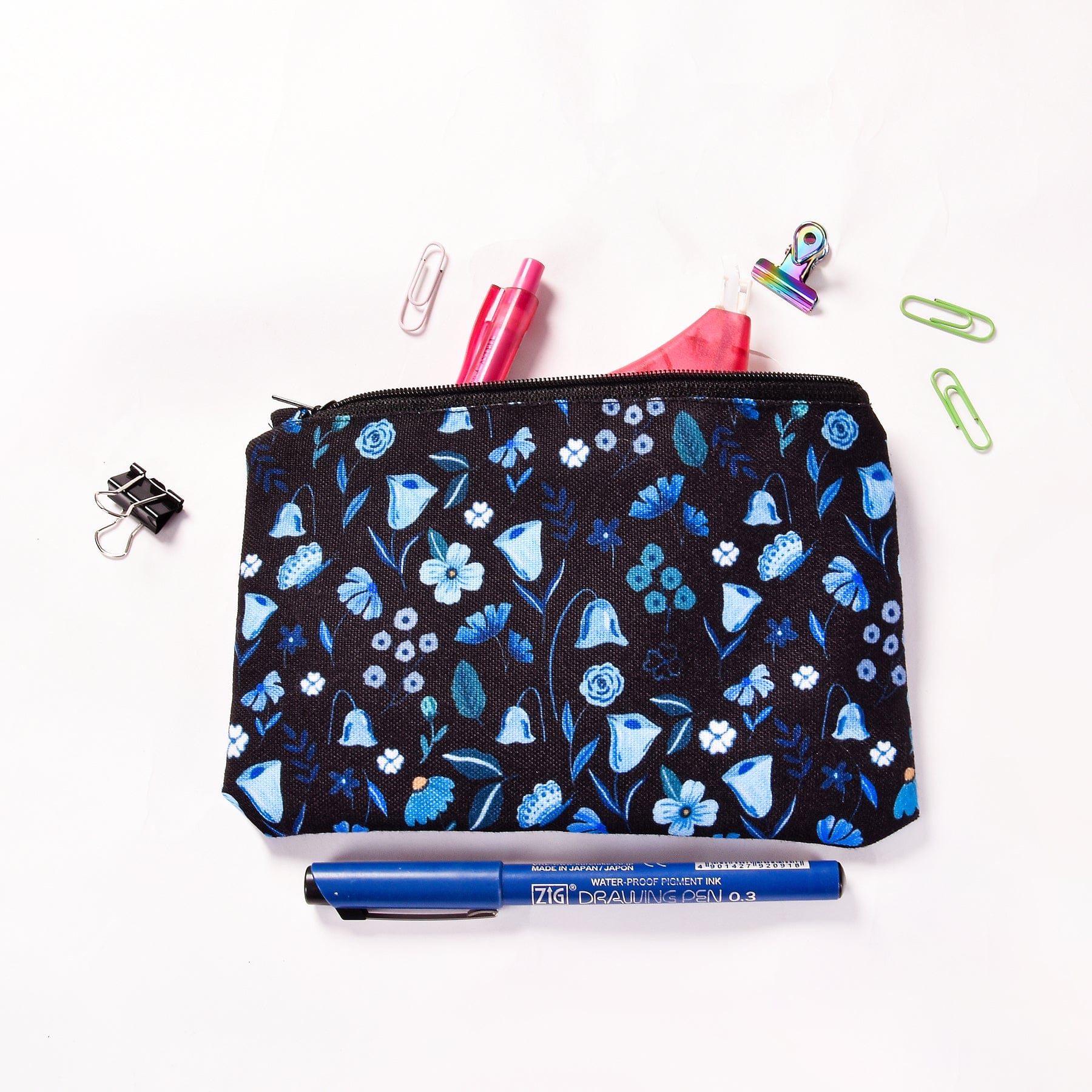 The Spring Palette Midnight Garden Pen Pouch