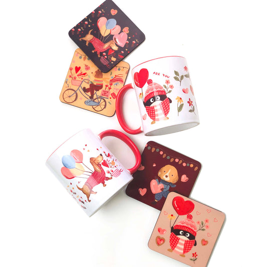 Mug And Coaster Set (Bundle of 6 products) - The Spring Palette