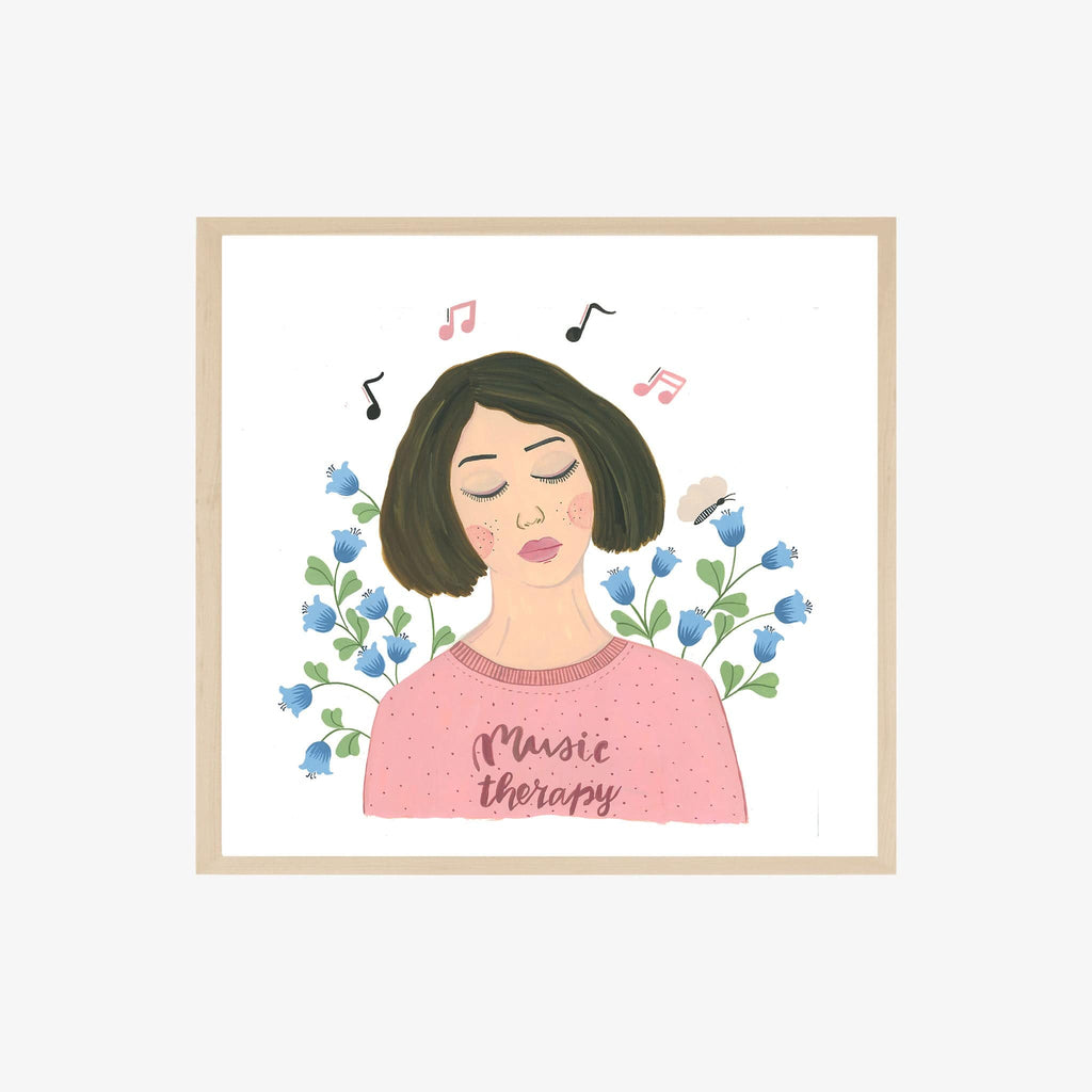 Music Therapy Art Print | Wall Art - The Spring Palette