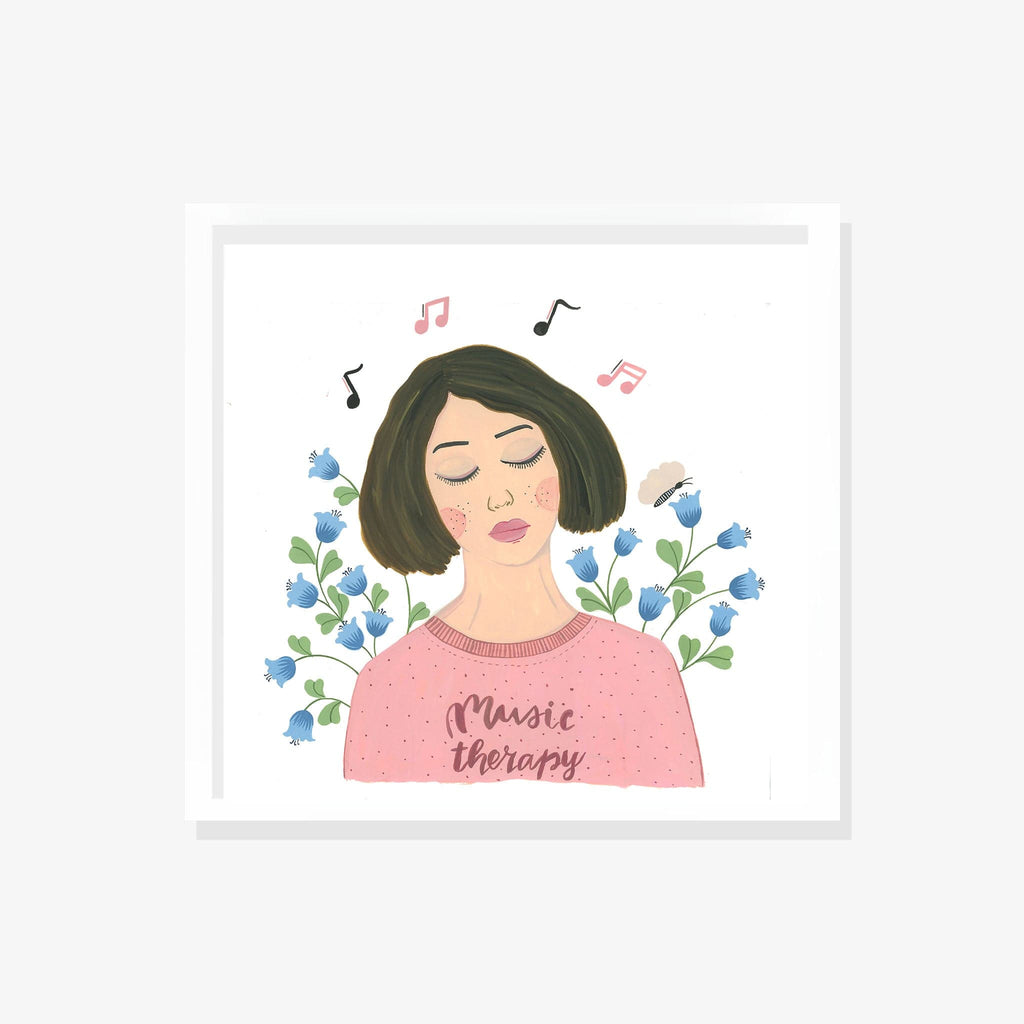 Music Therapy Art Print | Wall Art - The Spring Palette