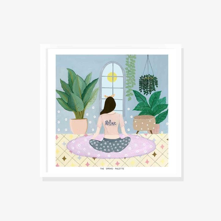 The Spring Palette wall art Nature Connect Framed Wall Art (Set of 2 - Relax, Plant Lady)